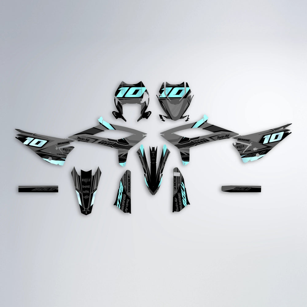 BRANDER Beta graphics kit parts layout in Mint