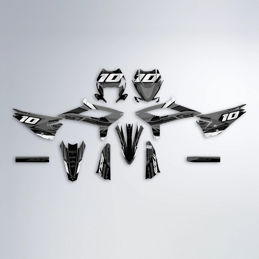 BRANDER Beta graphics kit parts layout in White
