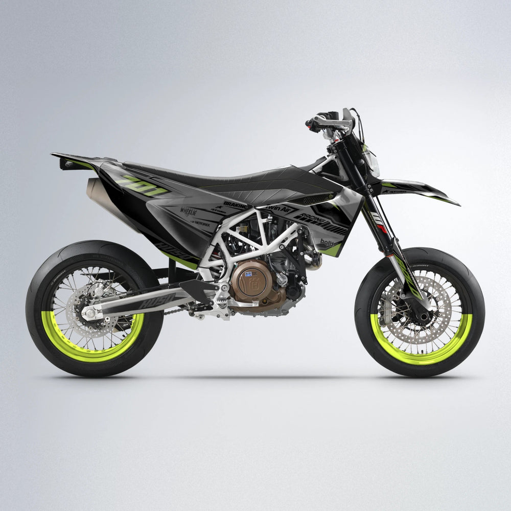 BRANDER Husqvarna 701 supermoto graphics kit in Olive