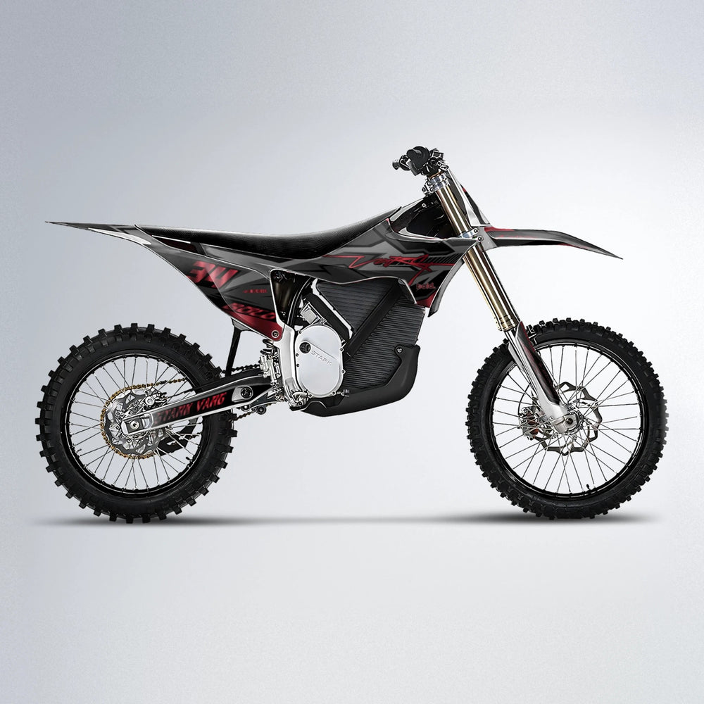 BRANDER Stark Varg MX motocross graphics kit in Black & Red