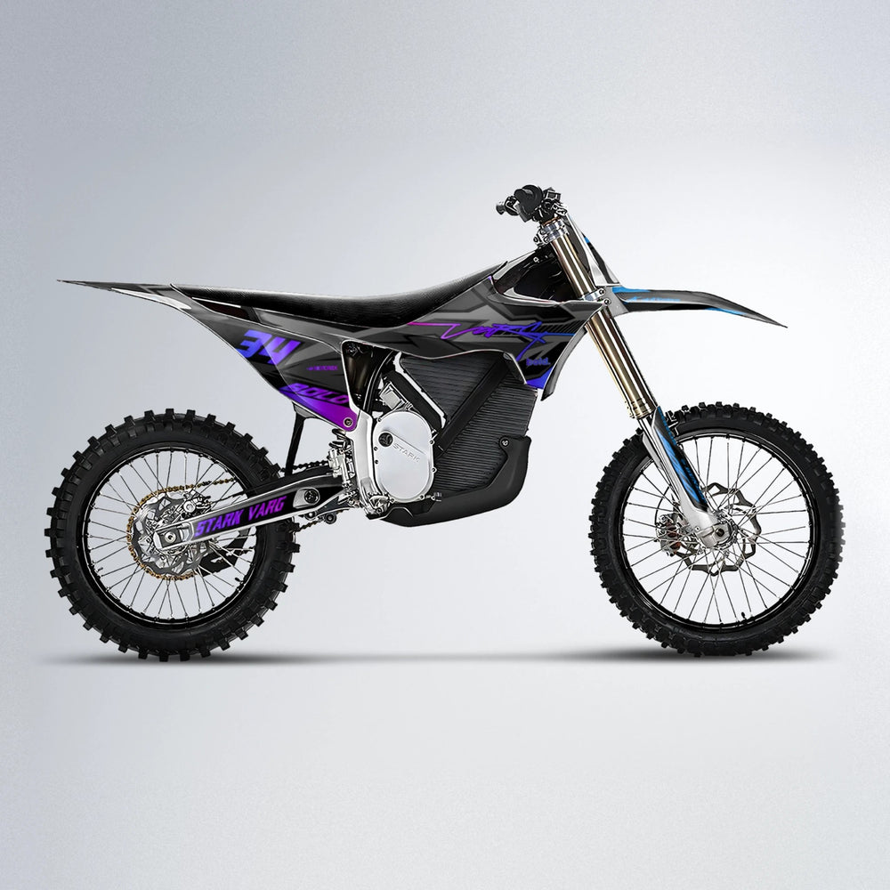 BRANDER Stark Varg MX motocross graphics kit in Blue Purple Fade