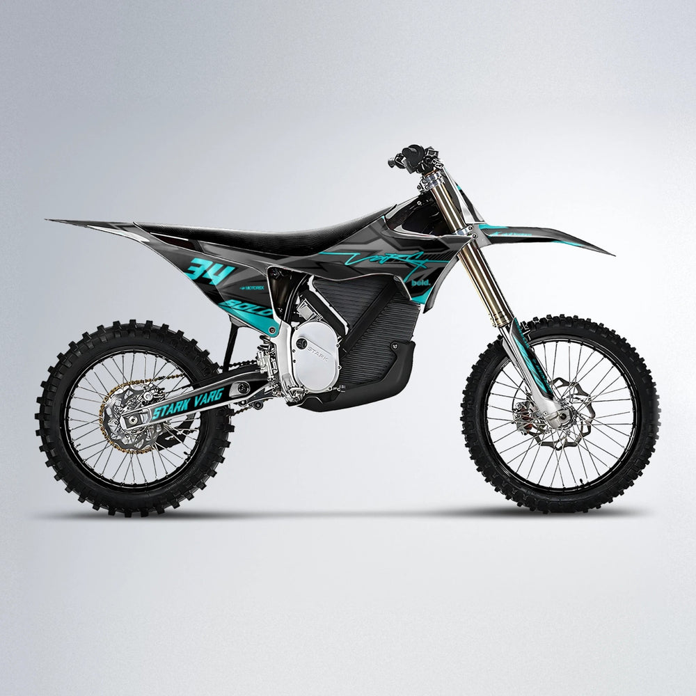 BRANDER Stark Varg MX motocross graphics kit in Teal