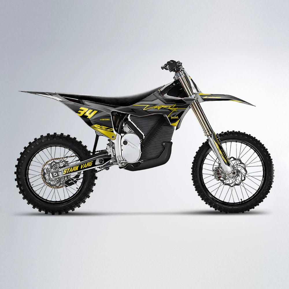 BRANDER Stark Varg MX motocross graphics kit in Yellow