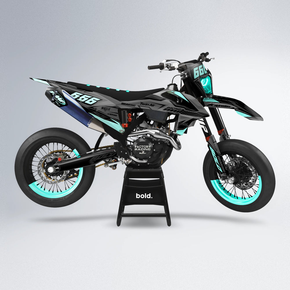 BRANDER supermoto graphics kit in Mint