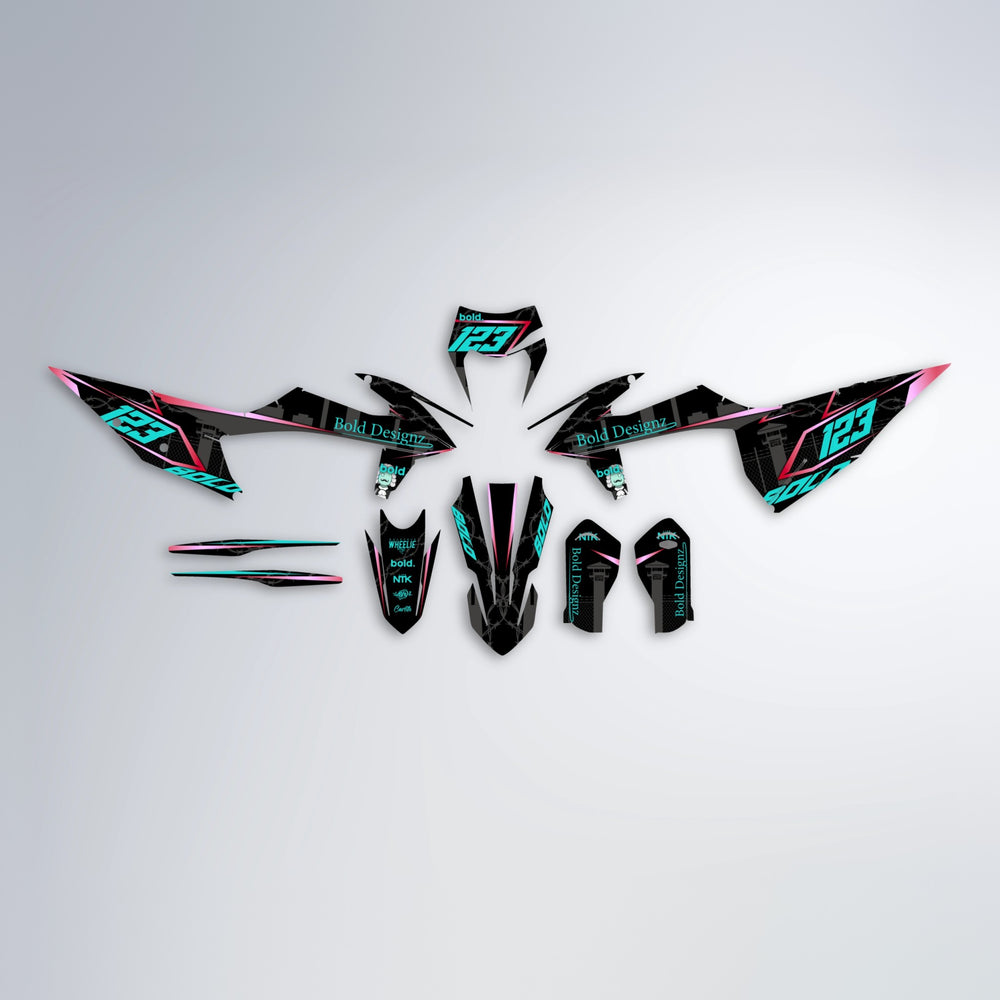 CARLITO graphics kit parts layout in Teal