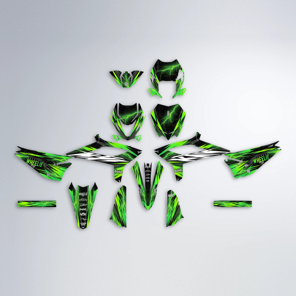 CAUTION Beta graphics kit parts layout in Green