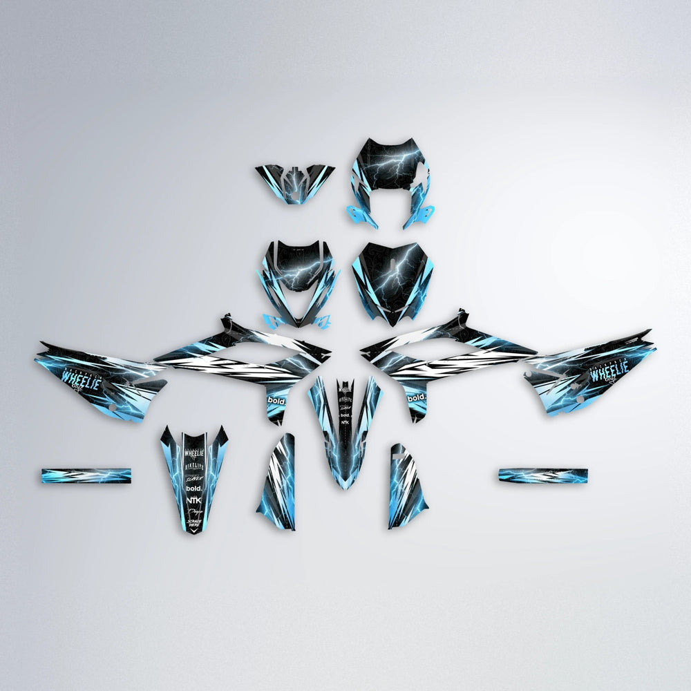 CAUTION Beta graphics kit parts layout in Light Blue & White