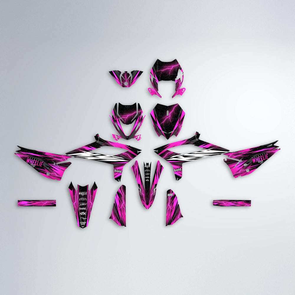 CAUTION Beta graphics kit parts layout in Pink