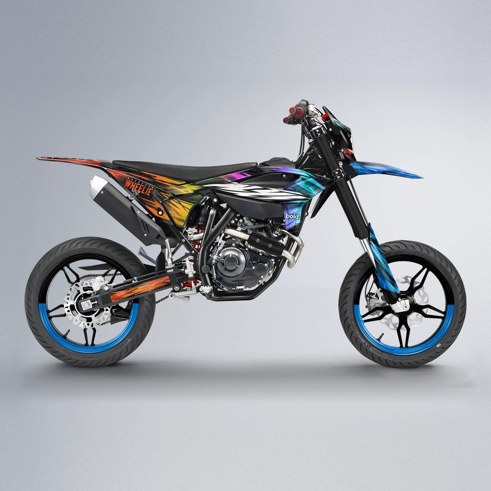 CAUTION Beta supermoto graphics kit in Sunset Fade