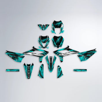 CAUTION Beta graphics kit parts layout in Teal