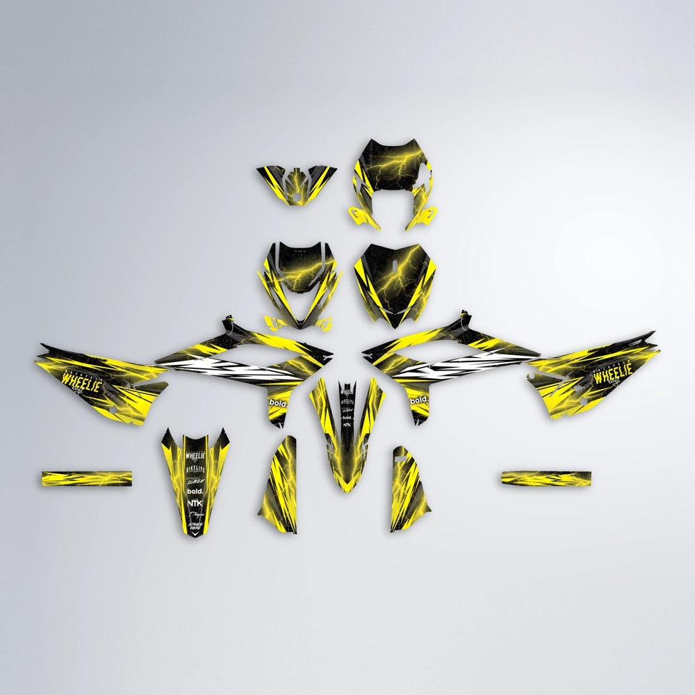 CAUTION Beta graphics kit parts layout in Yellow