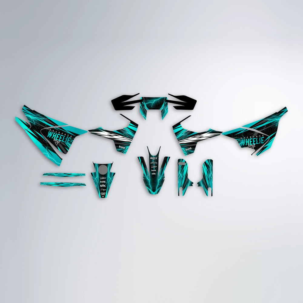 CAUTION Husqvarna 701 graphics kit parts layout in Custom Colour