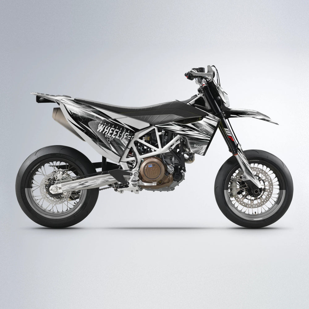 CAUTION Husqvarna 701 supermoto graphics kit in White