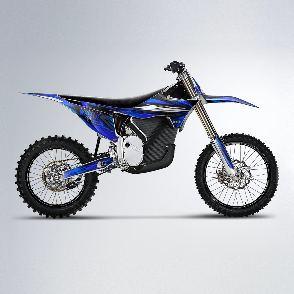CAUTION Stark Varg MX motocross graphics kit in Blue
