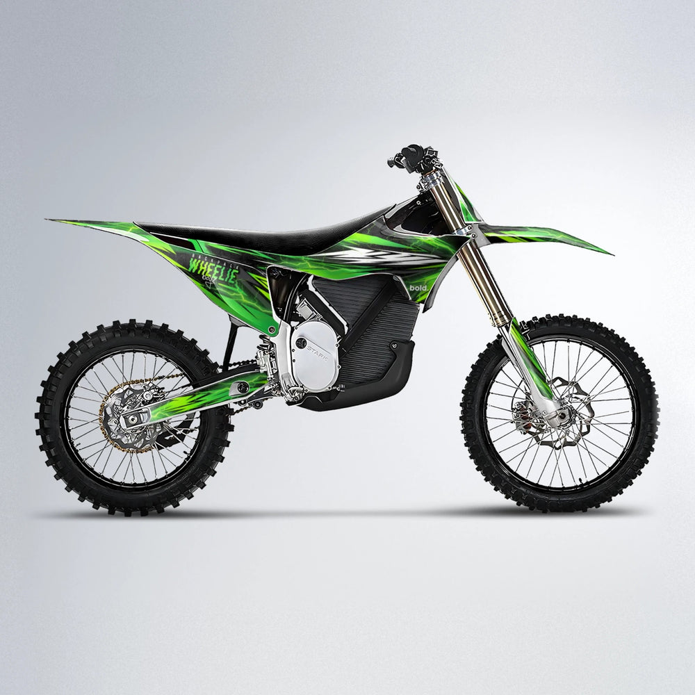 CAUTION Stark Varg MX motocross graphics kit in Green