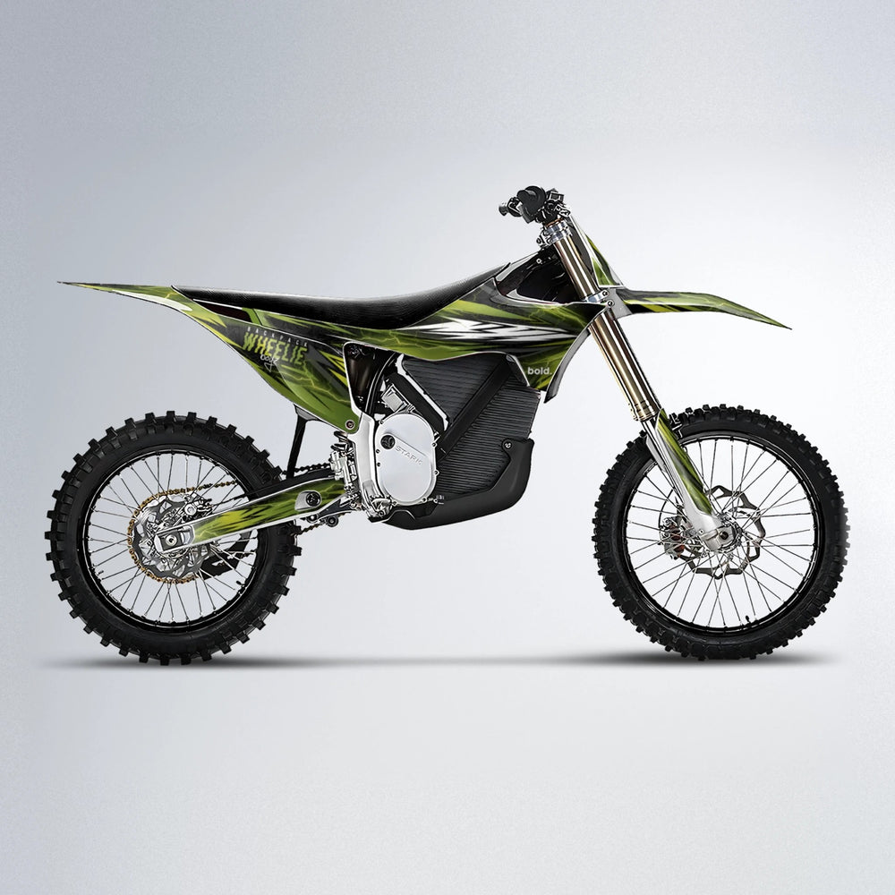 CAUTION Stark Varg MX motocross graphics kit in Olive