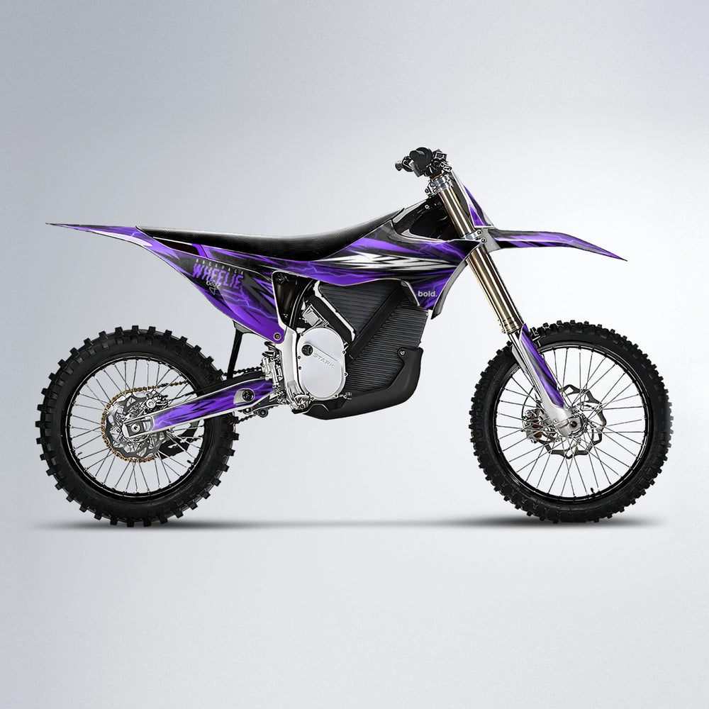CAUTION Stark Varg MX motocross graphics kit in Purple