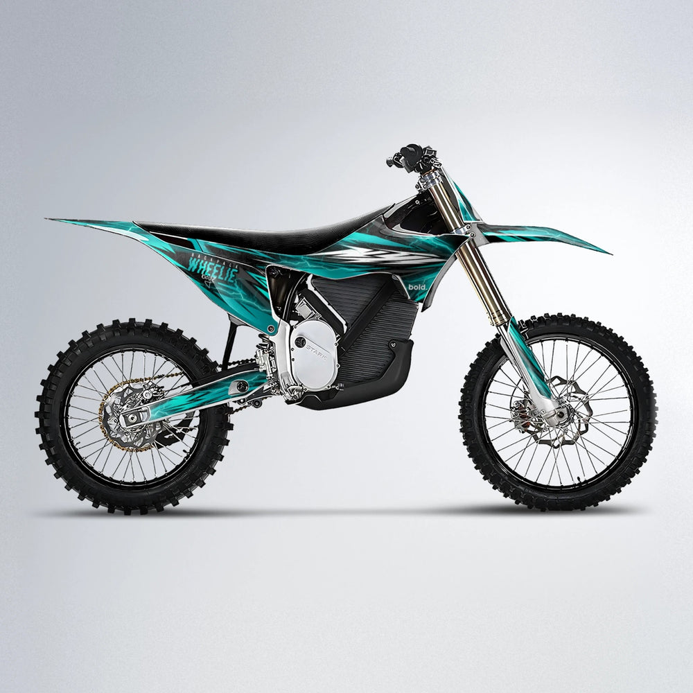 CAUTION Stark Varg MX motocross graphics kit in Teal