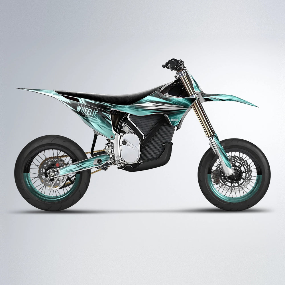 CAUTION Stark Varg SM supermoto graphics kit in Mint