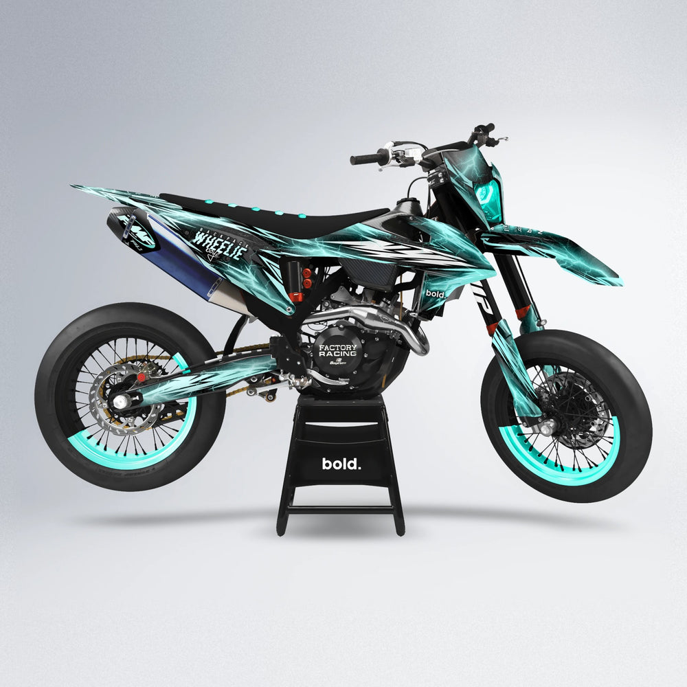 CAUTION supermoto graphics kit in Mint