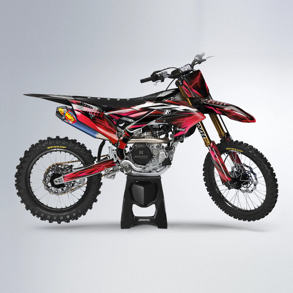 CAUTION Yamaha YZF MX motocross graphics kit in Red