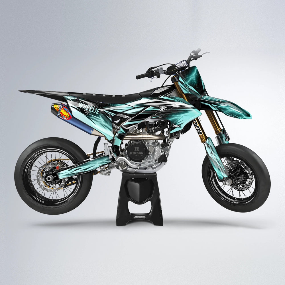 CAUTION Yamaha YZF SM supermoto graphics kit in Mint