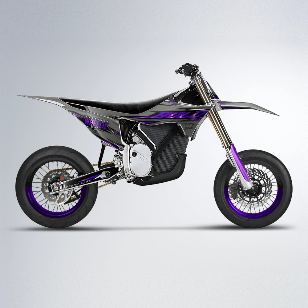 CHARGED Stark Varg SM supermoto graphics kit in Custom Colour