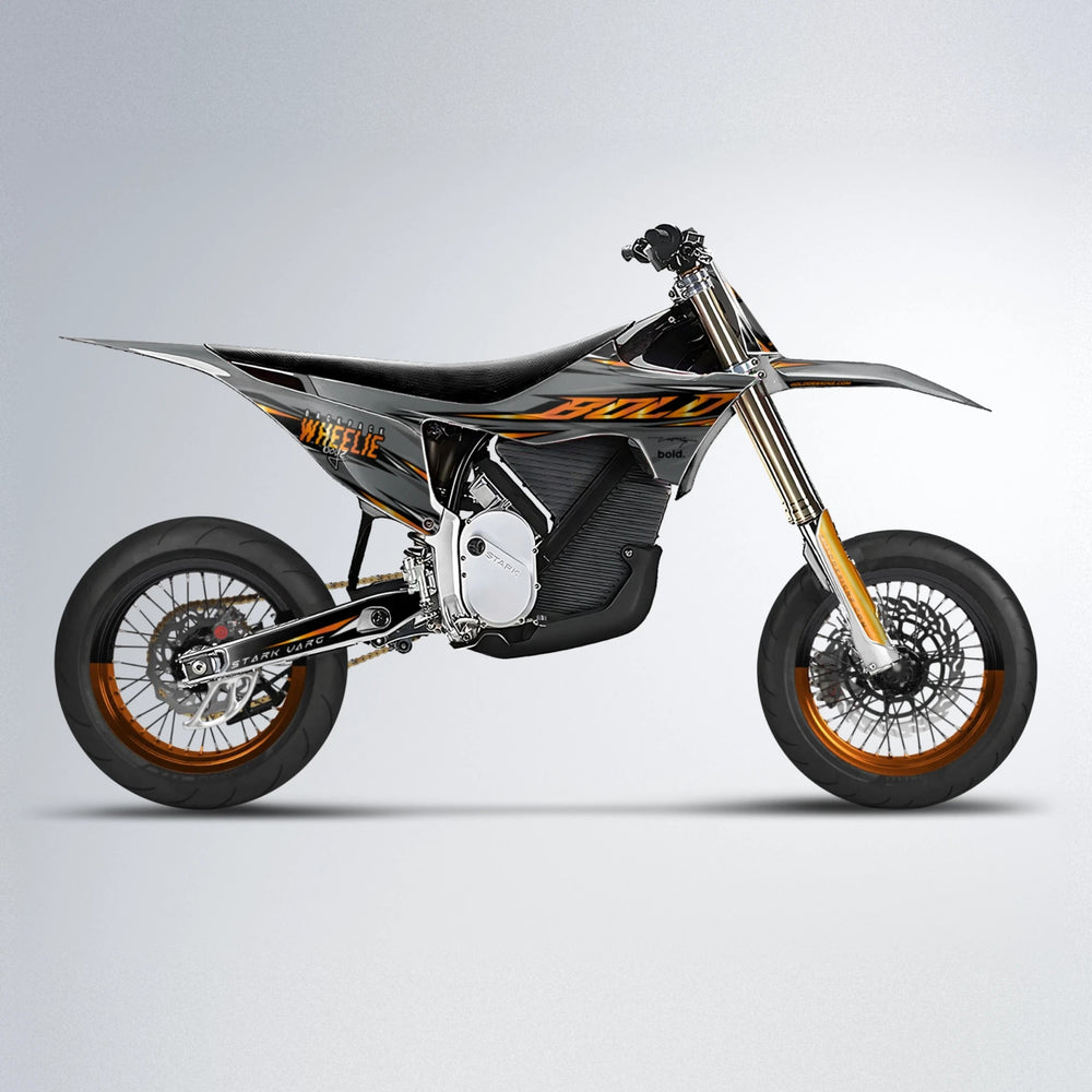 CHARGED Stark Varg SM supermoto graphics kit in Orange