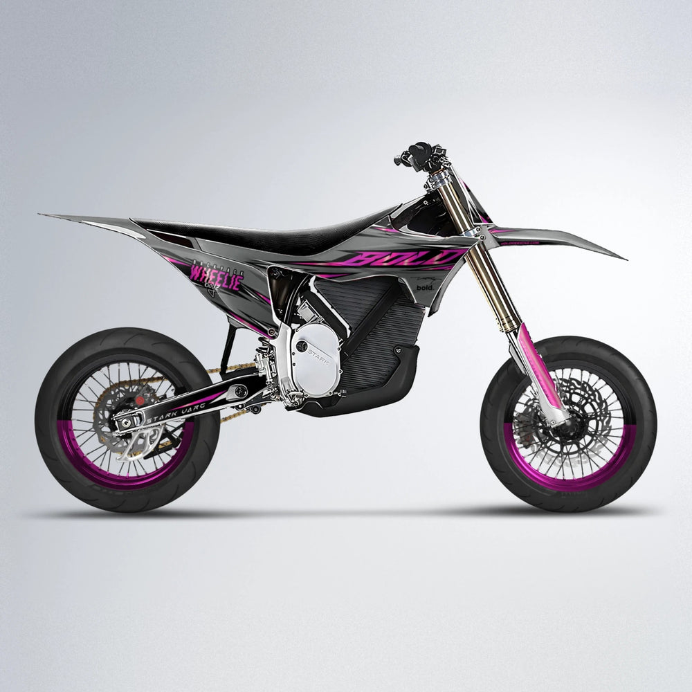CHARGED Stark Varg SM supermoto graphics kit in Pink