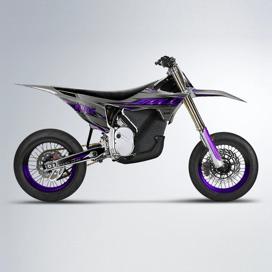 CHARGED Stark Varg SM supermoto graphics kit in Purple