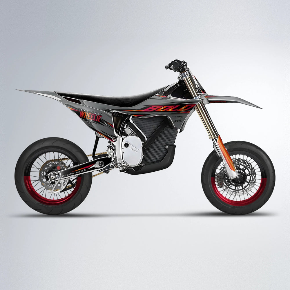 CHARGED Stark Varg SM supermoto graphics kit in Red