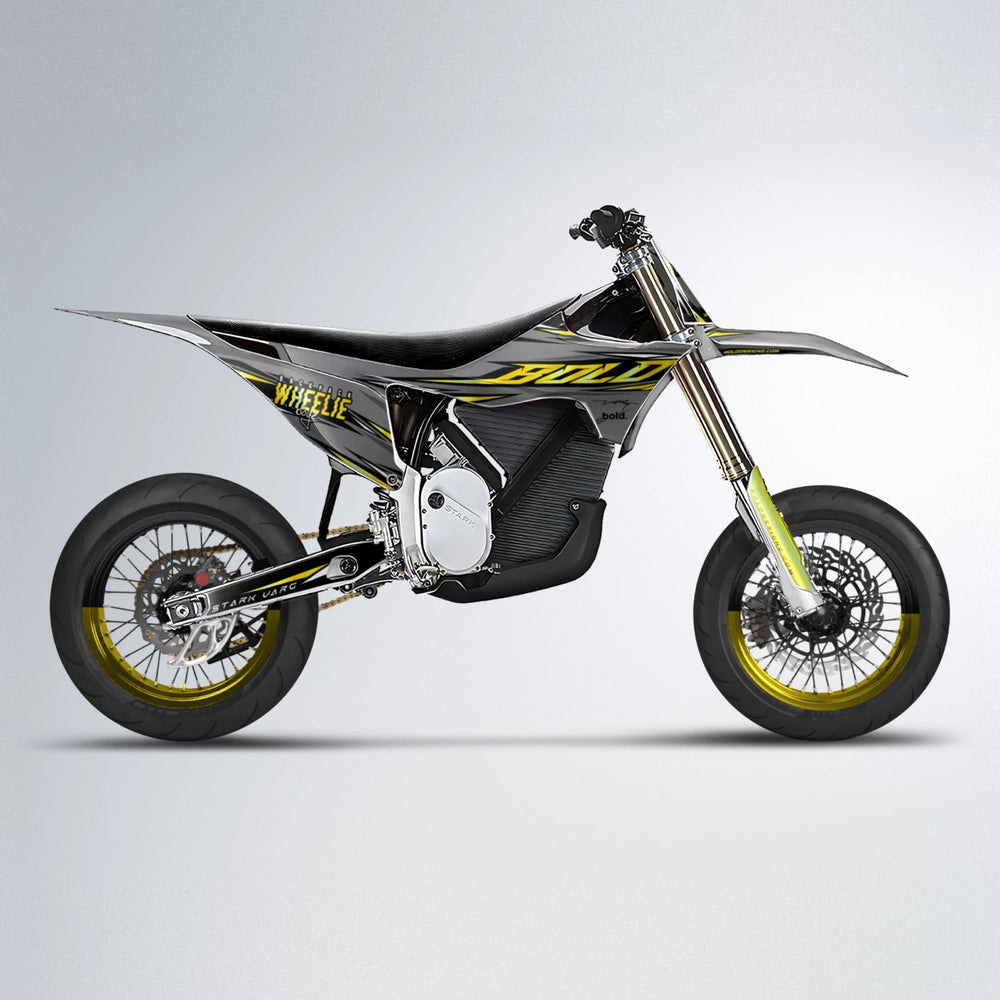CHARGED Stark Varg SM supermoto graphics kit in Yellow