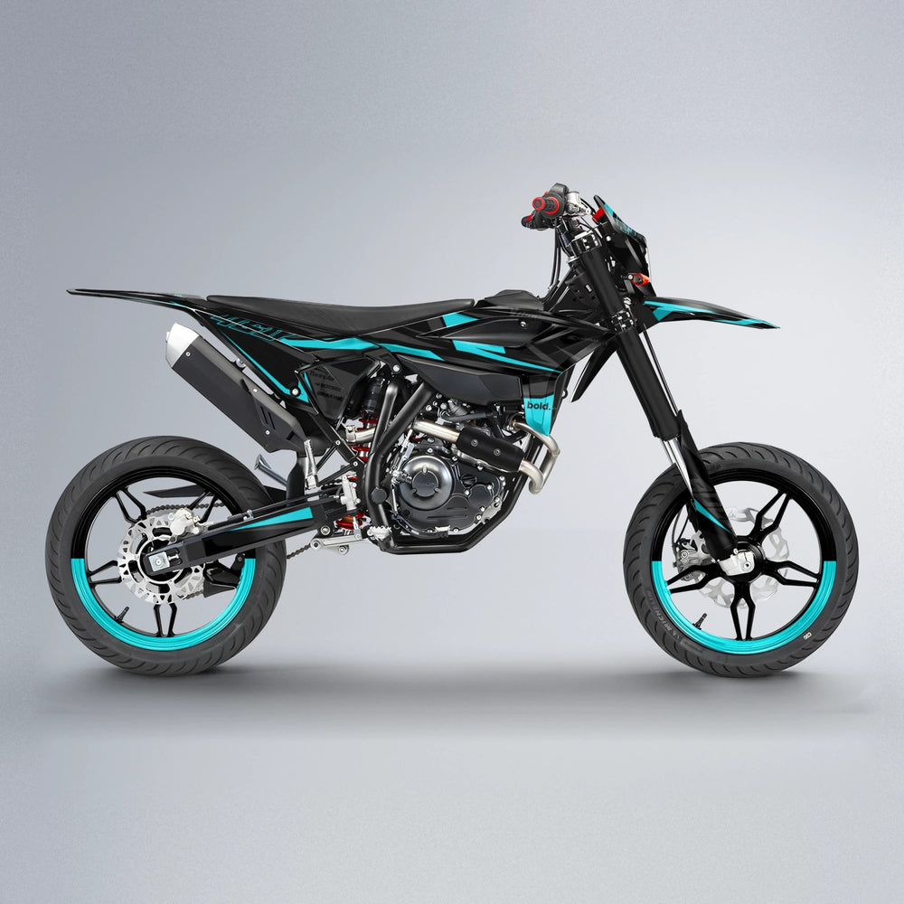 CHILLI Beta supermoto graphics kit in Teal