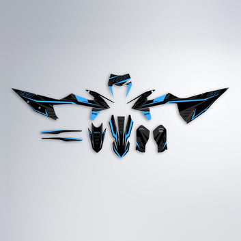 CHILLI graphics kit parts layout in Blue