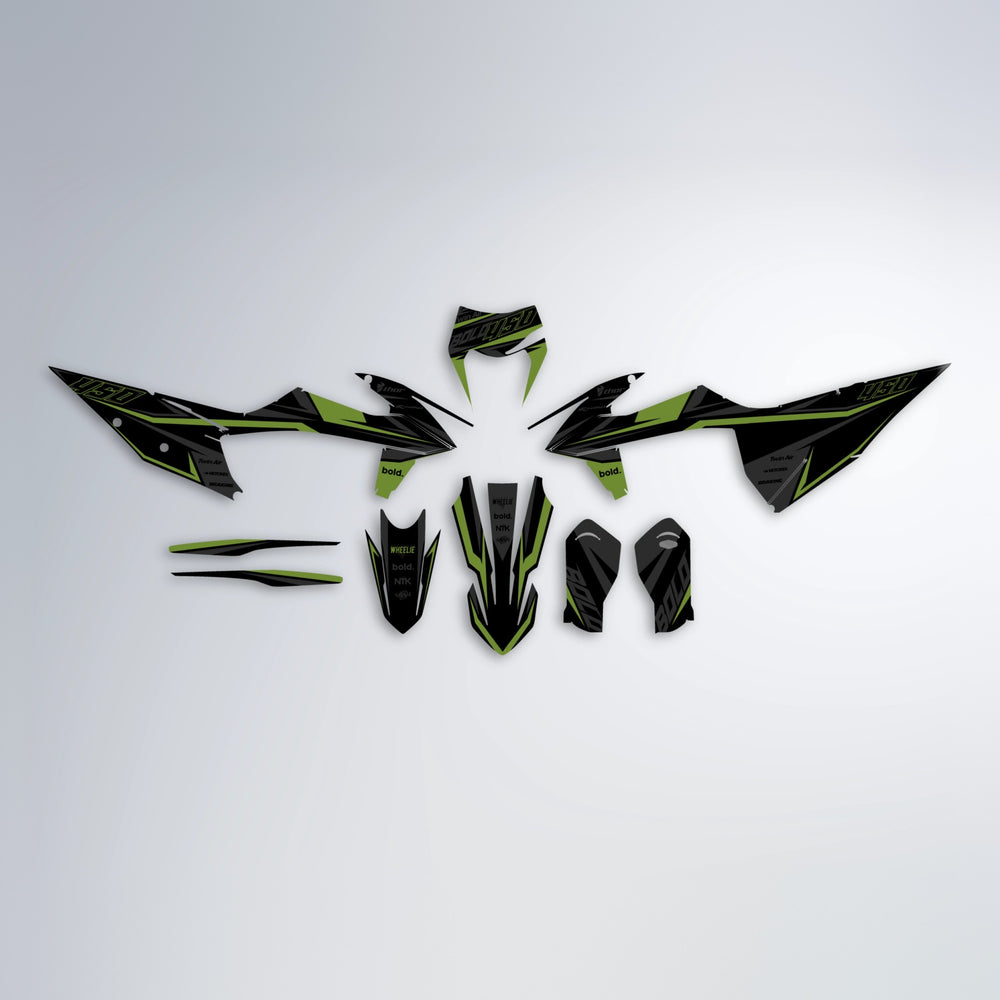 CHILLI graphics kit parts layout in Olive