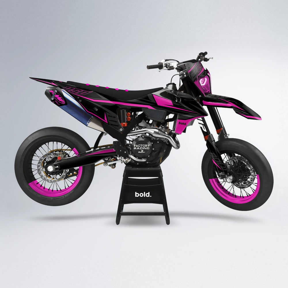 CHILLI supermoto graphics kit in Pink