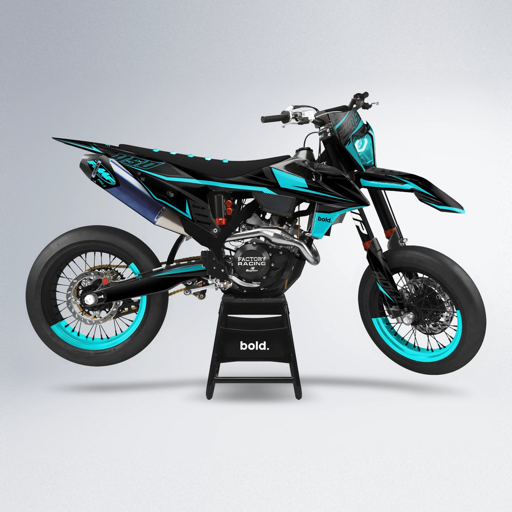 CHILLI supermoto graphics kit in Teal
