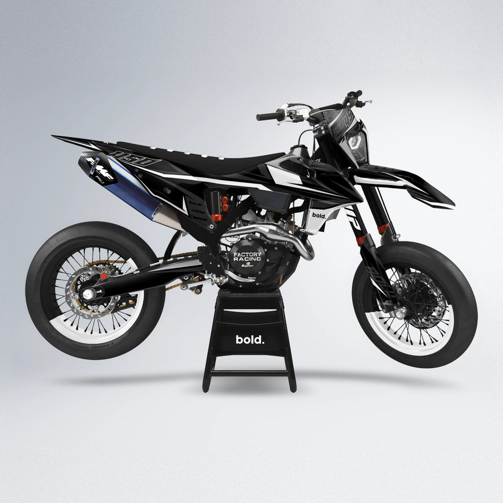 CHILLI supermoto graphics kit in White