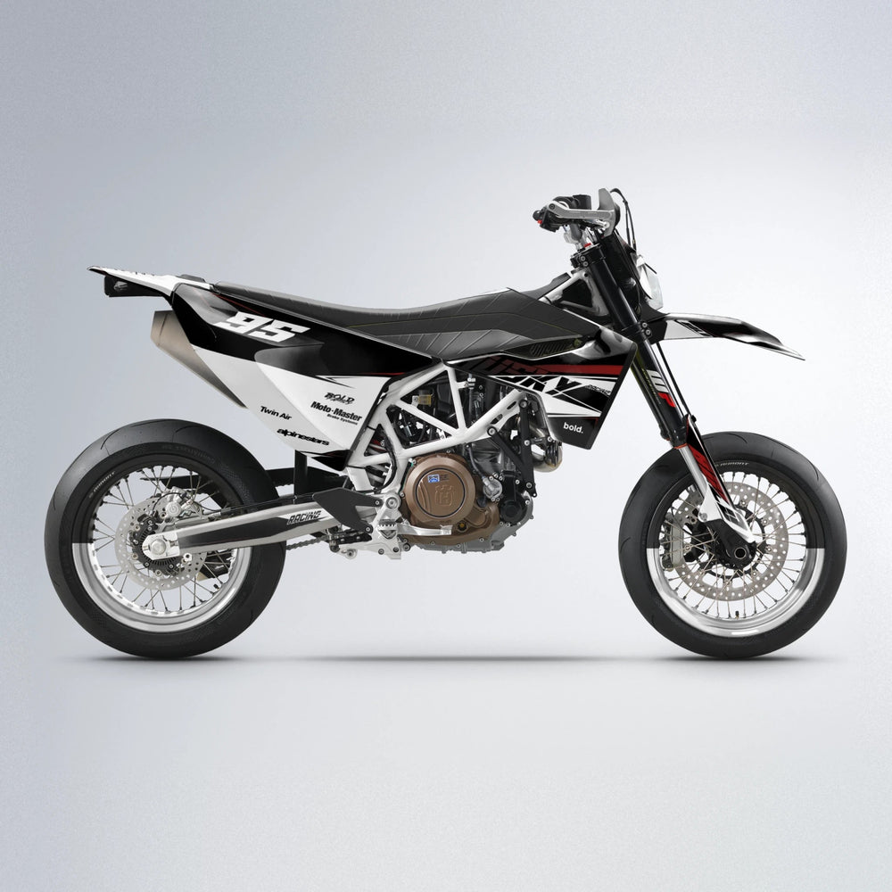 COLLIDE Husqvarna 701 supermoto graphics kit in Black & Red