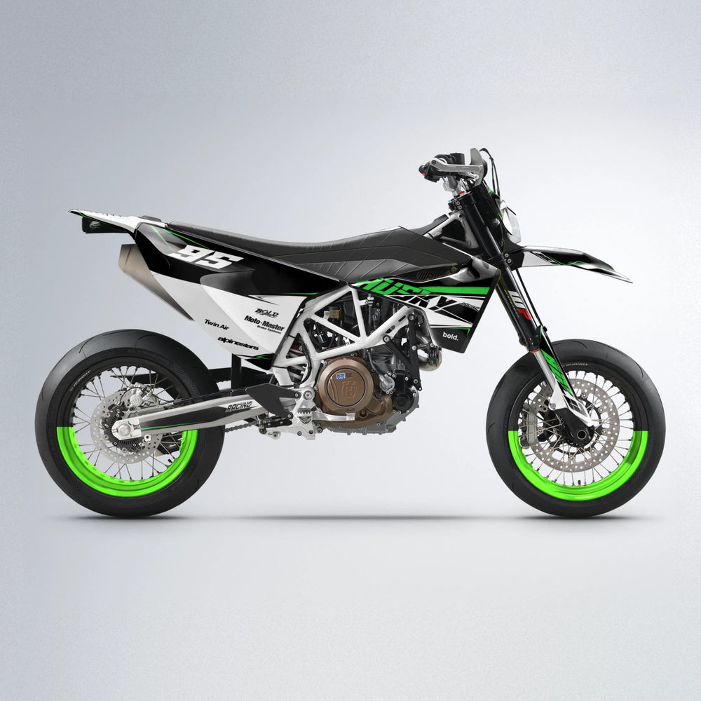 COLLIDE Husqvarna 701 supermoto graphics kit in Green
