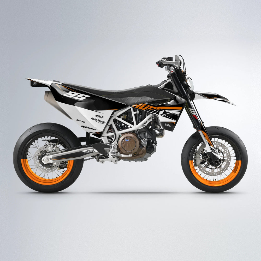 COLLIDE Husqvarna 701 supermoto graphics kit in Orange