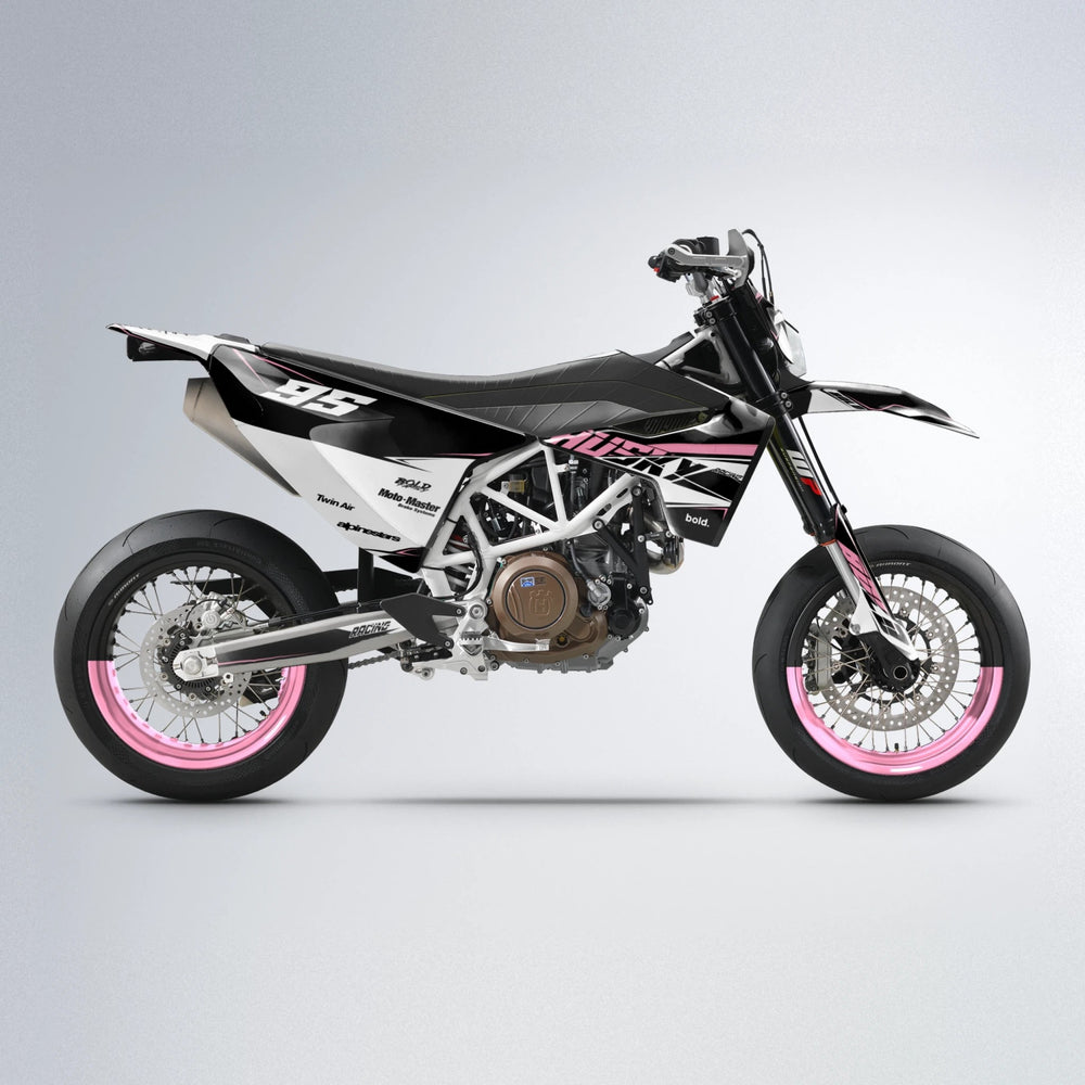 COLLIDE Husqvarna 701 supermoto graphics kit in Sakura Pink