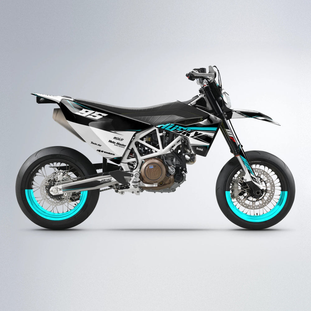 COLLIDE Husqvarna 701 supermoto graphics kit in Teal