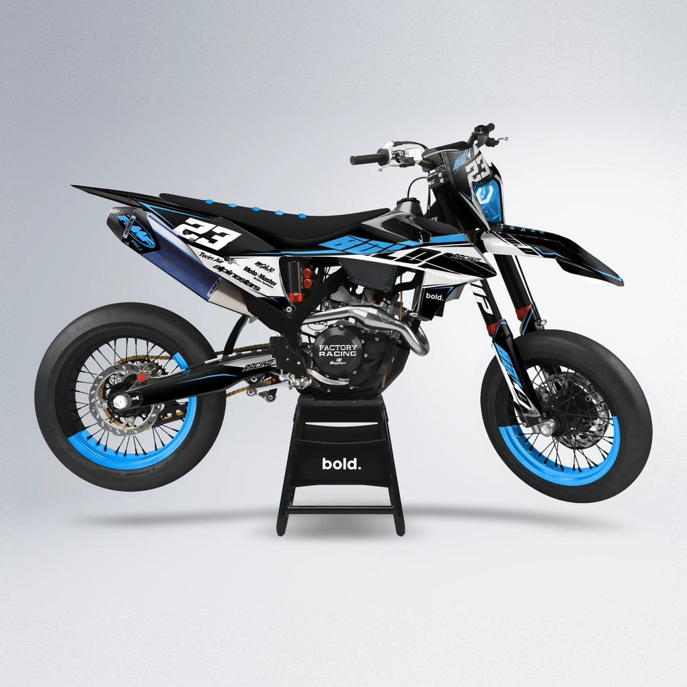 COLLIDE supermoto graphics kit in Blue
