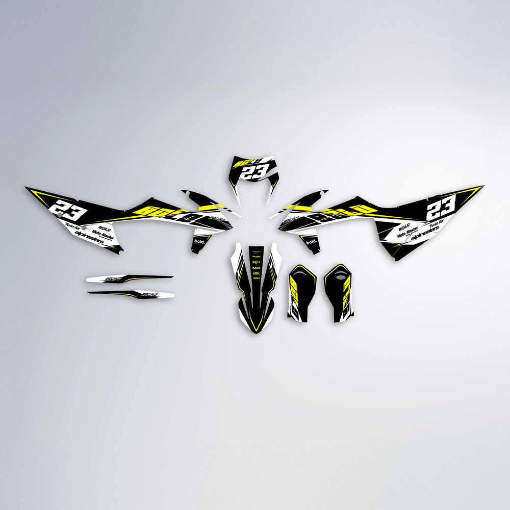 COLLIDE graphics kit parts layout in Custom Colour