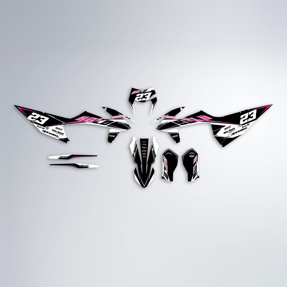 COLLIDE graphics kit parts layout in Flamingo
