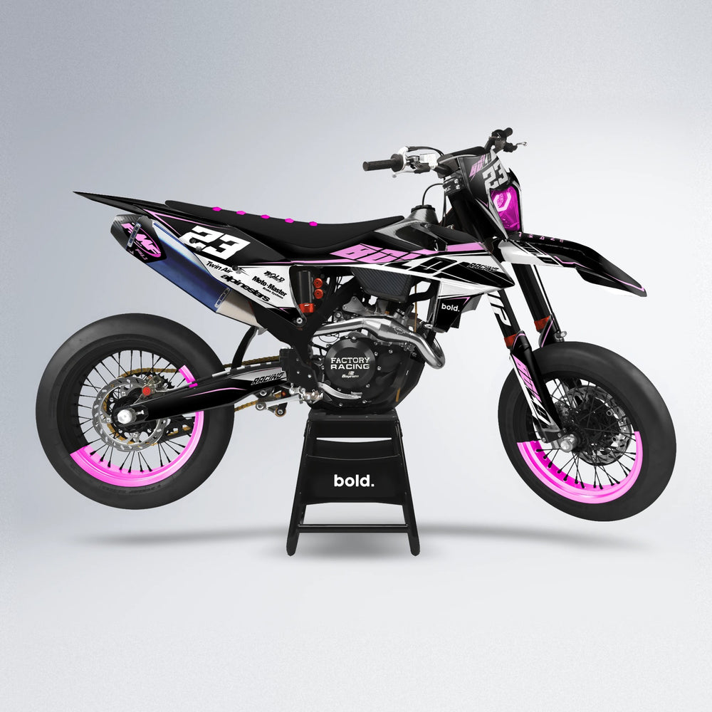COLLIDE supermoto graphics kit in Pink