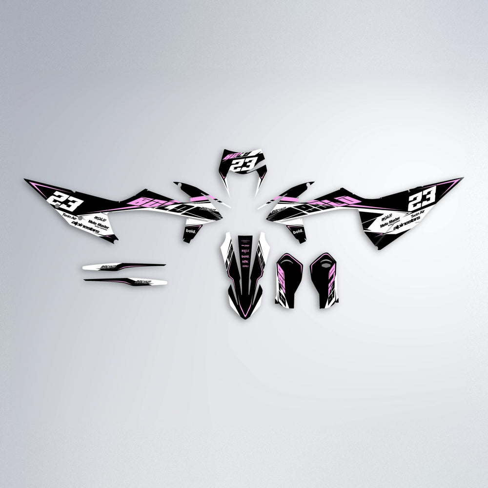 COLLIDE graphics kit parts layout in Pink