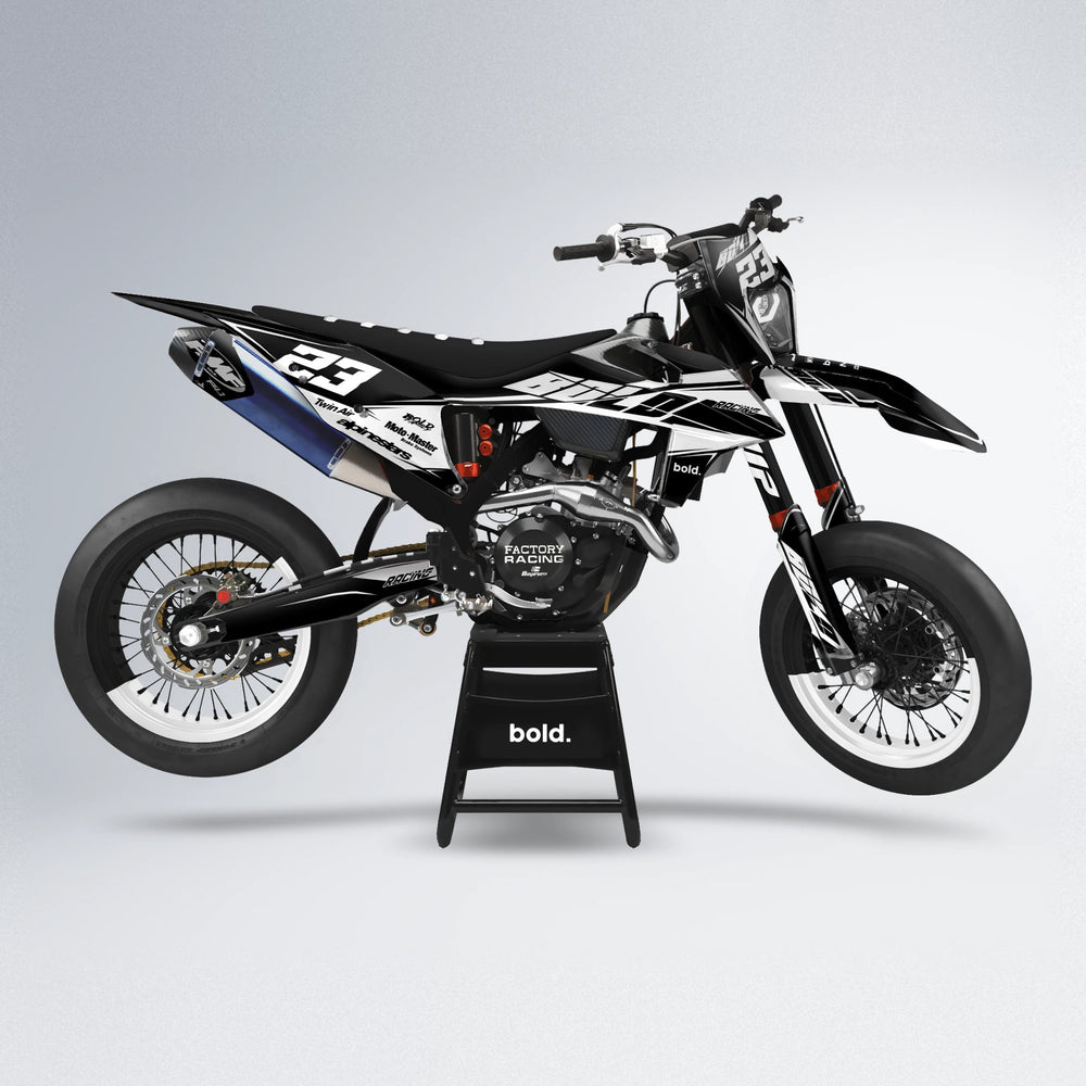 COLLIDE supermoto graphics kit in White