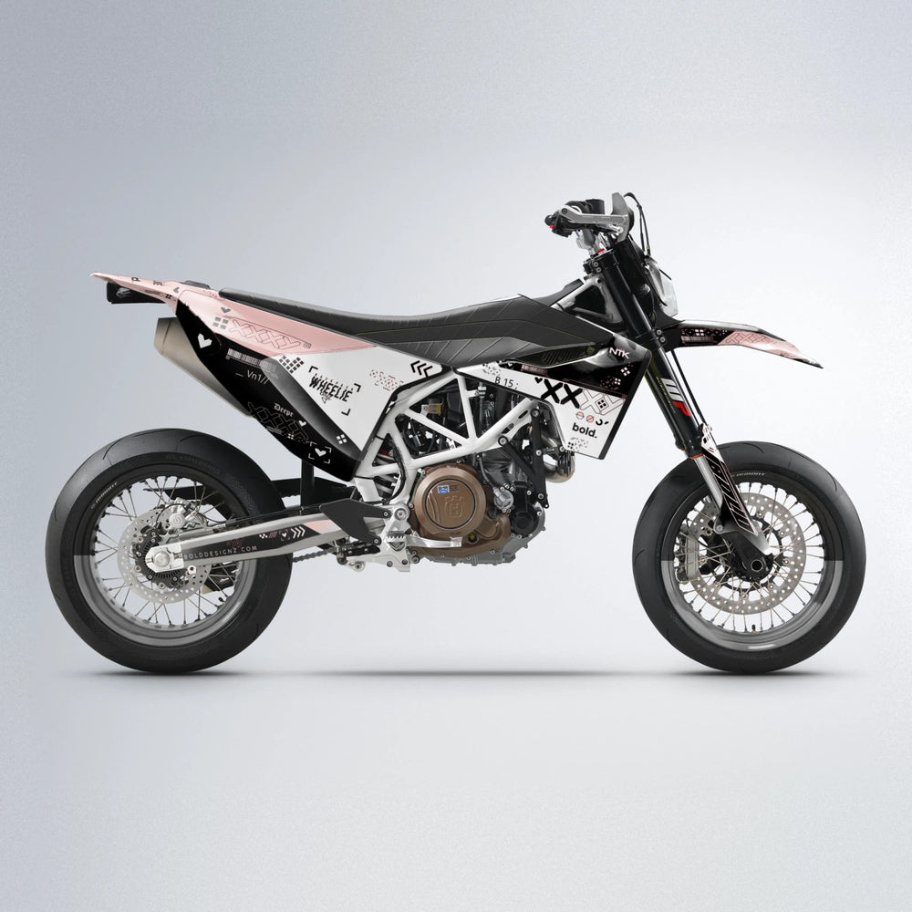 DATALOG Husqvarna 701 supermoto graphics kit in Black & Red